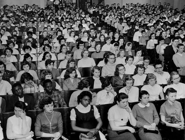 Integration of schools, 1955